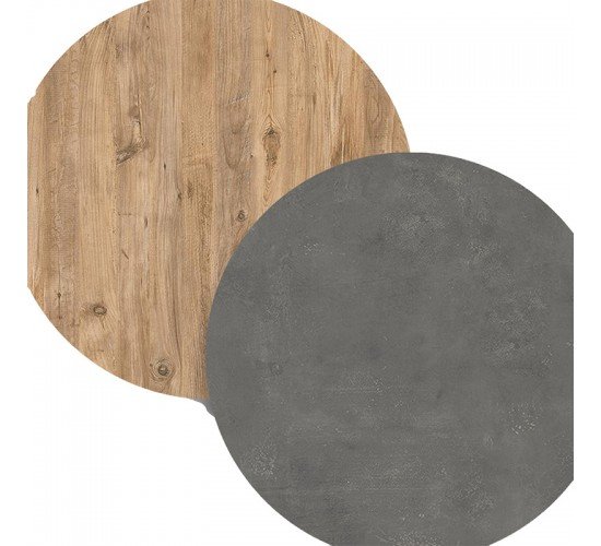 Μπουφές Jethro sonoma-cement 130x40x70.6εκ Υλικό: CLIPBOARD WITH MELAMINE COATING  - PP 176-000077