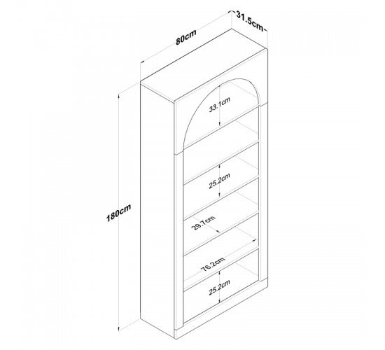 Βιβλιοθήκη Zoel λευκό μελαμίνης 80x31.5x180εκ Υλικό: -European E1 Grade Melamine Faced 18 mm Particle Board

Metal

MDF drawer and doors- - metal - mdf 182-000078