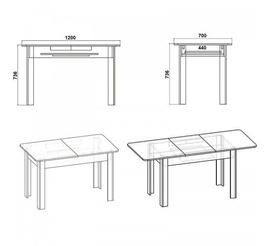 Τραπέζι Quiin επεκτεινόμενο sonoma 120-174x70x73.5εκ Υλικό: CLIPBOARD WITH MELAMINE 16MM 184-000007