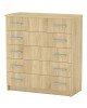 Συρταριέρα Penelope 5 συρταριών sonoma 80.5x38x89εκ Υλικό: CHIPBOARD WITH MELAMINE COATING 16mm 184-000090