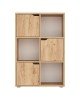 Βιβλιοθήκη Bookel μελαμίνης σε oak απόχρωση 59.5x27.5x89εκ Υλικό: CLIPBOARD WITH MELAMINE 184-000102