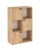 Βιβλιοθήκη Bookel μελαμίνης σε oak απόχρωση 59.5x27.5x89εκ Υλικό: CLIPBOARD WITH MELAMINE 184-000102