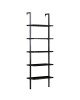 Βιβλιοθήκη Harris μαύρο 70x22x200εκ Υλικό: 18 MM PARTICLE BOARD SHELVES - 40x20 MM METAL SKELETON 197-000066