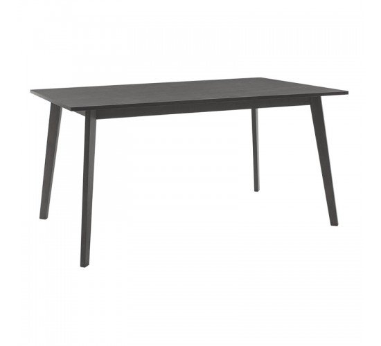 Tραπεζαρία Benson - Orlean σετ 7τμχ rustic grey - ύφασμα γκρι 150x90x75εκ Υλικό: RUBBER WOOD VENNER - FABRIC 200-000191