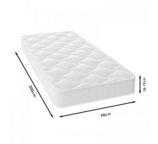 Στρώμα Fix Pad Chic Strom μονής όψης 18-19cm 90x200εκ Υλικό: BONNEL SPRING - FOAM  - FABRIC PLP 207-000002