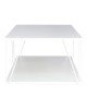 Τραπέζι σαλονιού Tars γκρι-λευκό 120x50x30εκ Υλικό: E1 MELAMINE PB BOARD M16. METAL 225-000025