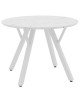 Tραπέζι Annie MDF λευκό μαρμάρου Φ100x76εκ Υλικό: MDF - METAL 235-000007
