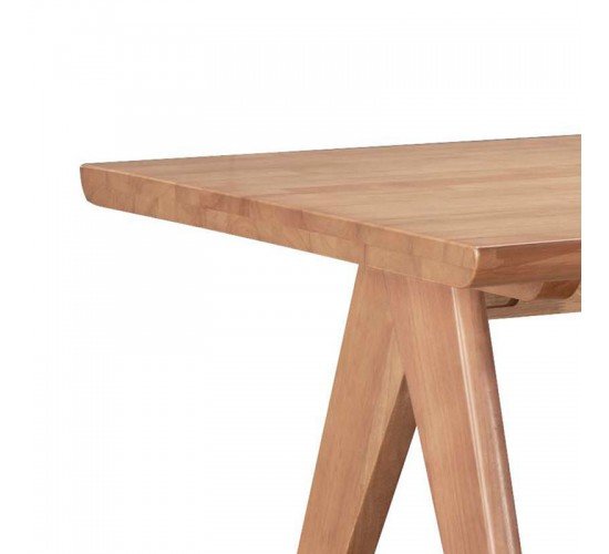 Τραπέζι Winslow ξύλο rubberwood σε ανοιχτό καρυδί χρώμα 180x85x75εκ Υλικό: RUBBERWOOD 247-000021