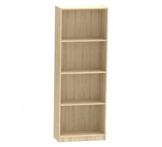 Βιβλιοθήκη Presley sonoma 60x30x167εκ Υλικό: CLIPBOARD WITH MELAMINE 248-000003