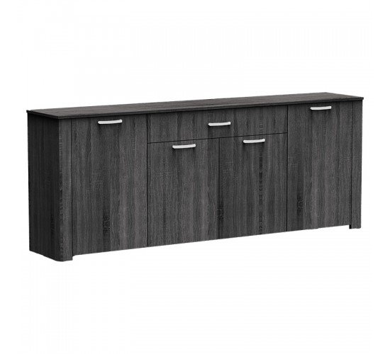 Μπουφές Kinley grey-wenge 210x40x82εκ Υλικό: CLIPBOARD WITH MELAMINE 248-000008