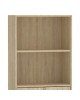 Βιβλιοθήκη Negan sonoma μελαμίνης 60x30x120εκ Υλικό: CLIPBOARD WITH MELAMINE 248-000017