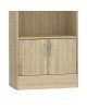 Βιβλιοθήκη Negan sonoma μελαμίνης 60x30x120εκ Υλικό: CLIPBOARD WITH MELAMINE 248-000017