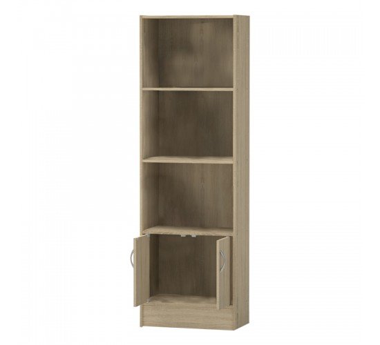 Βιβλιοθήκη Negan sonoma μελαμίνης 57x33x180εκ Υλικό: CLIPBOARD WITH MELAMINE 248-000018