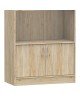 Βιβλιοθήκη Burcy oak 80x40x177εκ Υλικό: CLIPBOARD WITH MELAMINE 248-000024