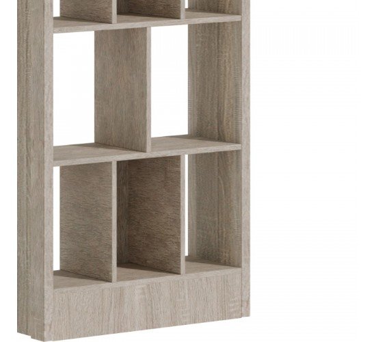 Βιβλιοθήκη Dividre sonoma oak μελαμίνης 80x30x181εκ Υλικό: PARTICLE BOARD 249-000049