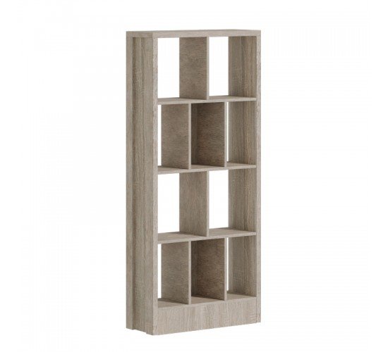 Βιβλιοθήκη Dividre sonoma oak μελαμίνης 80x30x181εκ Υλικό: PARTICLE BOARD 249-000049