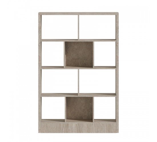 Βιβλιοθήκη Dividre sonoma oak μελαμίνης 120x30x181εκ Υλικό: PARTICLE BOARD 249-000050