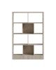 Βιβλιοθήκη Dividre sonoma oak μελαμίνης 120x30x181εκ Υλικό: PARTICLE BOARD 249-000050