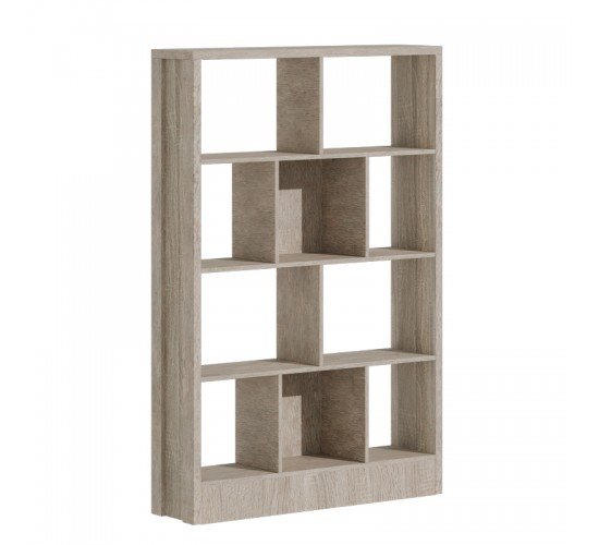 Βιβλιοθήκη Dividre sonoma oak μελαμίνης 120x30x181εκ Υλικό: PARTICLE BOARD 249-000050