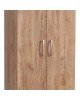 Ντουλάπα Jonar δίφυλλη oak μελαμίνης 60x42x180εκ Υλικό: MELAMINE 249-000057