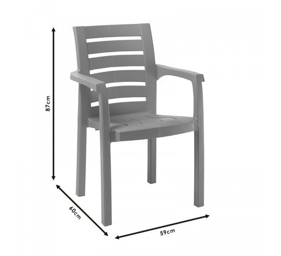 Πολυθρόνα Fiery PP teak Υλικό: PP 253-000025