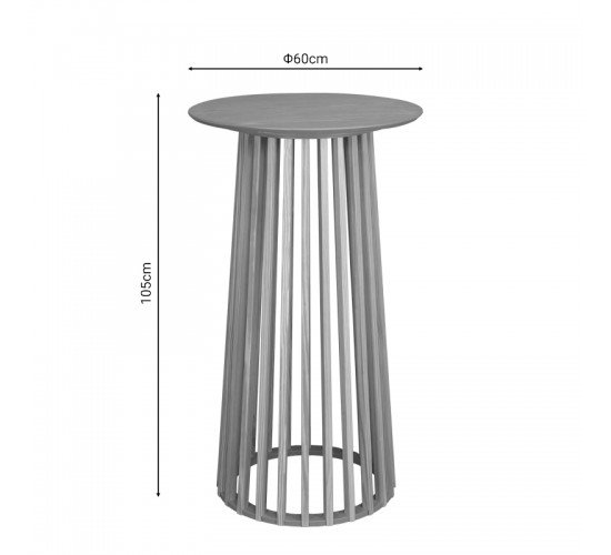 Βοηθητικό τραπέζι Fugol mdf φυσικό Φ60x105εκ Υλικό: MDF - PARTICLE BOARD WITH PAPER WOOD - TOP 18MM - SIDE 30MM - FRONT 15MM 260-000022