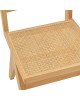 Καρέκλα Brenin φυσικό rubberwood 45x56x82εκ Υλικό: RUBBER WOOD - RATTAN 263-000023