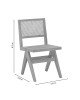 Καρέκλα Brenin φυσικό rubberwood 45x56x82εκ Υλικό: RUBBER WOOD - RATTAN 263-000023