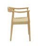 Πολυθρόνα Juvan φυσικό rubberwood 64x53x77εκ Υλικό: RUBBER WOOD - RATTAN 263-000024