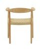 Πολυθρόνα Juvan φυσικό rubberwood 64x53x77εκ Υλικό: RUBBER WOOD - RATTAN 263-000024