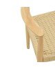 Πολυθρόνα Juvan φυσικό rubberwood 64x53x77εκ Υλικό: RUBBER WOOD - RATTAN 263-000024