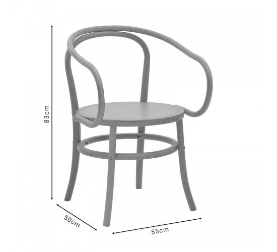 Πολυθρόνα Verfie φυσικό ξύλο οξιάς 55x50x83εκ Υλικό: BEECH WOOD - PLYWOOD 263-000029