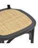 Καρέκλα Zoel μαύρο ξύλο οξιάς-φυσικό rattan 45x52x82εκ Υλικό: BEECH-RATTAN 263-000031