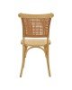 Καρέκλα Karley φυσικό ξύλο οξιάς-έδρα φυσικό rattan 48x52x89εκ Υλικό: BEECH WOOD - RATTAN SEAT 263-000041