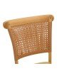 Καρέκλα Karley φυσικό ξύλο οξιάς-έδρα φυσικό rattan 48x52x89εκ Υλικό: BEECH WOOD - RATTAN SEAT 263-000041