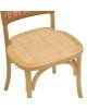 Καρέκλα Karley φυσικό ξύλο οξιάς-έδρα φυσικό rattan 48x52x89εκ Υλικό: BEECH WOOD - RATTAN SEAT 263-000041