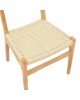 Καρέκλα Eaprine φυσικό σχοινί-rubberwood 49x53x77εκ Υλικό: RUBBERWOOD - ROPE 263-000047