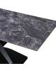 Τραπέζι Tafel pakoword Sintered stone μαύρο με μεταλλικά πόδια σε μαύρη απόχρωση 180x90x76εκ Υλικό: SINTERED STONE -  METAL 278-000018