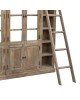 Βιβλιοθήκη Librardy Inart lime wash μασίφ mango ξύλο 247x35x220εκ Υλικό: MANGO WOOD 293-000002