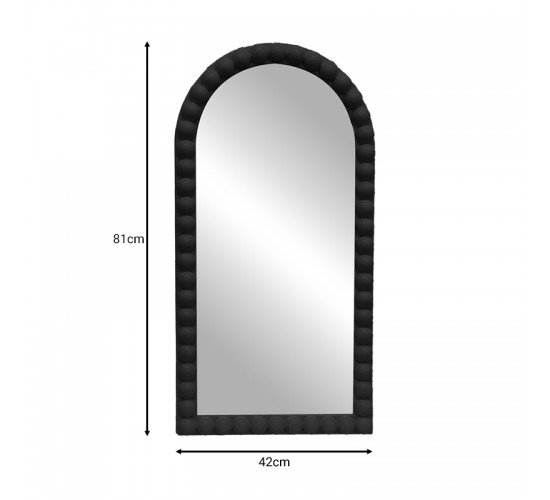 Καθρέπτης Pavloval Inart μαύρο pp 42x81x3.5εκ Υλικό: PP - GLASS 298-000010