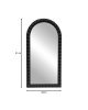 Καθρέπτης Pavloval Inart μαύρο pp 42x81x3.5εκ Υλικό: PP - GLASS 298-000010