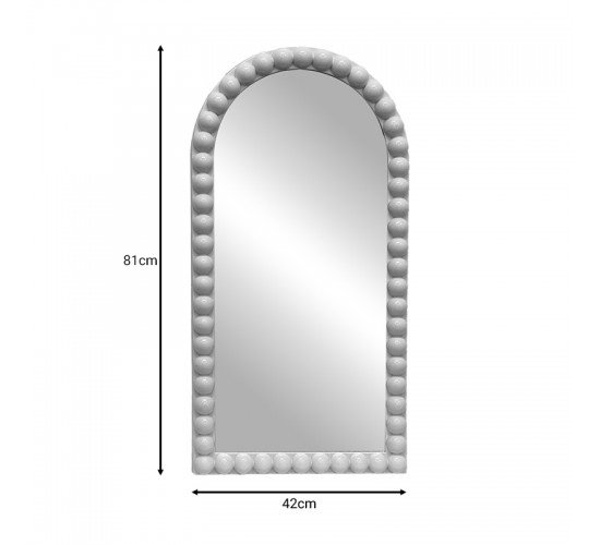 Καθρέπτης Pavloval Inart λευκό pp 42x81x3.5εκ Υλικό: PP - GLASS 298-000011