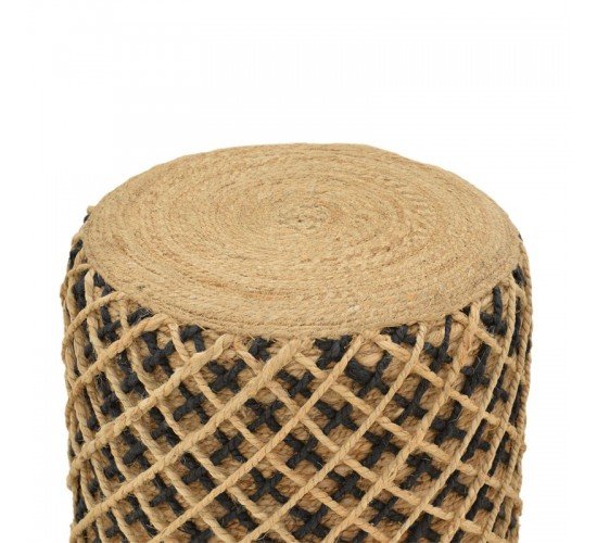 Σκαμπό Nelly Inart φυσικό 100%  γιούτα 40x40x40εκ Υλικό: WOOD-100%  JUTE 302-000022