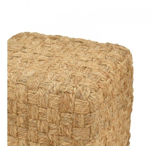 Σκαμπό Aropion Inart μπεζ 100%  γιούτα 40x40x40εκ Υλικό: 100%  JUTE 302-000029