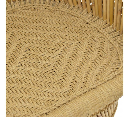 Πολυθρόνα Treza Inart φυσικό μπαμπού 66x48x89εκ Υλικό: BAMBOO-ROPE 309-000002