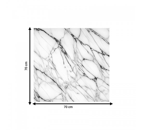 Επιφάνεια τραπεζιού Kailo όψη μαρμάρου 70x70εκ 310-000003