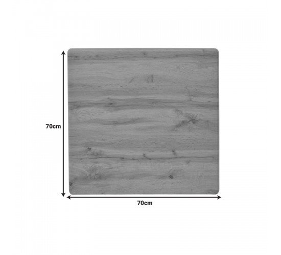 Επιφάνεια τραπεζιού Wimeja σε oak απόχρωση 70x70εκ Υλικό: MELAMINE 310-000033