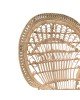 Πολυθρόνα Dorothy Inart με μπεζ μαξιλάρι-φυσικό rattan 115x57x150εκ Υλικό: RATTAN-LASIO 314-000002