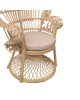 Πολυθρόνα Dorothy Inart με μπεζ μαξιλάρι-φυσικό rattan 115x57x150εκ Υλικό: RATTAN-LASIO 314-000002