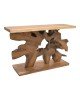 Κονσόλα Nasiol Inart φυσικό μασίφ ξύλο teak 120x40x75εκ Υλικό: SUARWOOD. TEAKROOT 315-000008